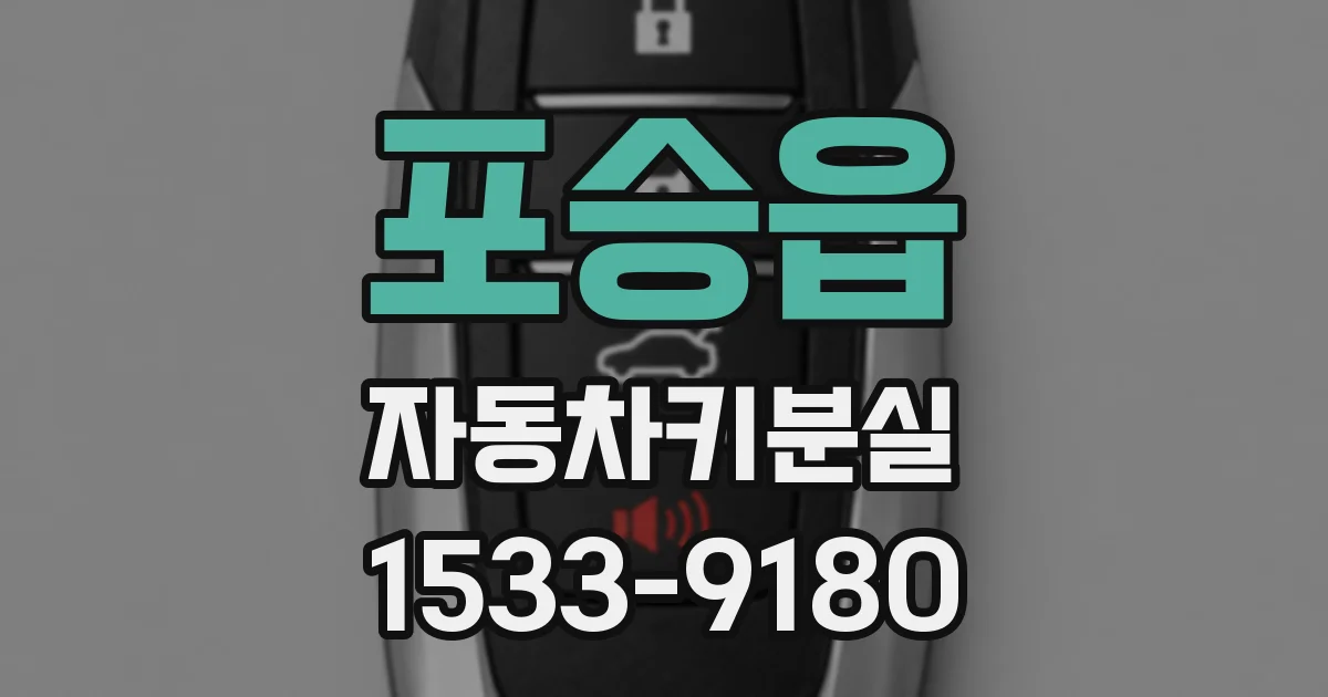 포승읍 자동차키분실