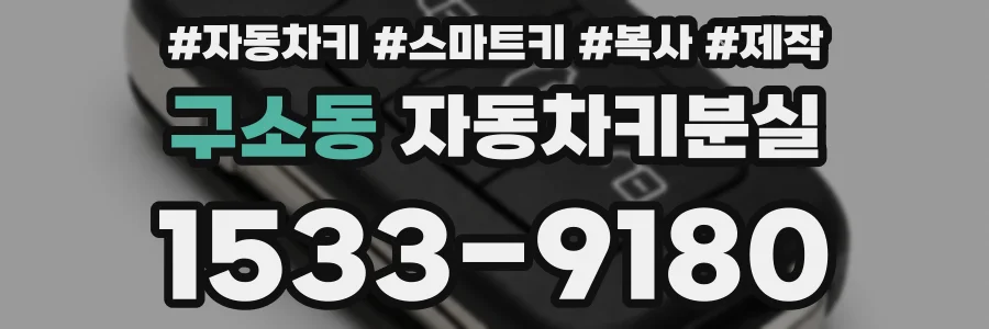 구소동 자동차키분실