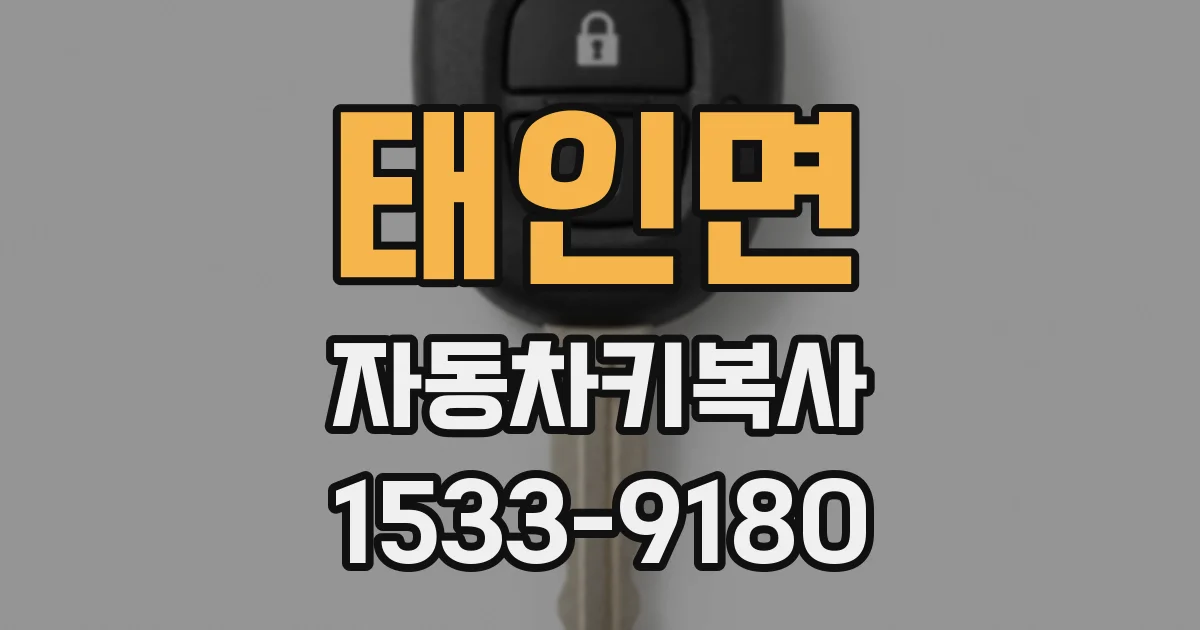 태인면 자동차키복사