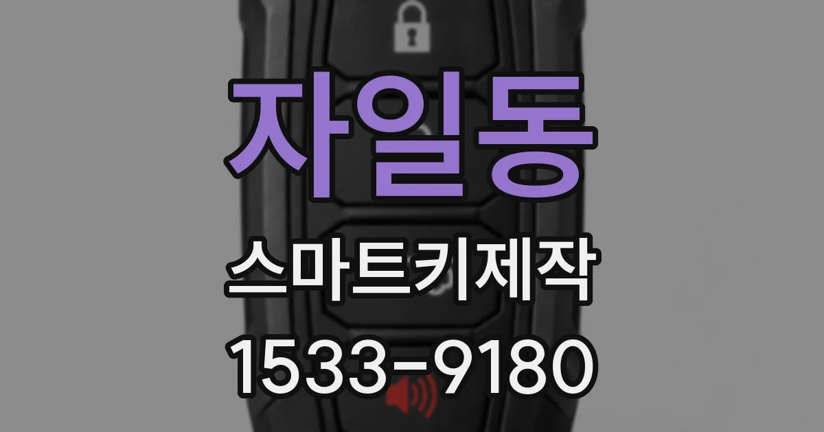 자일동 스마트키제작