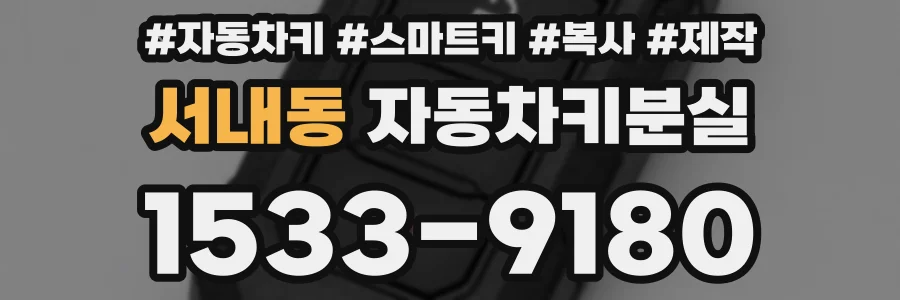서내동 자동차키분실