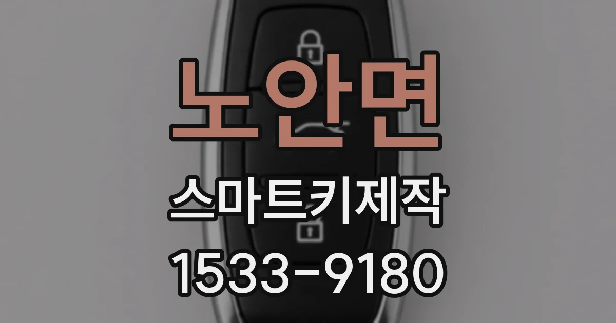 노안면 스마트키제작