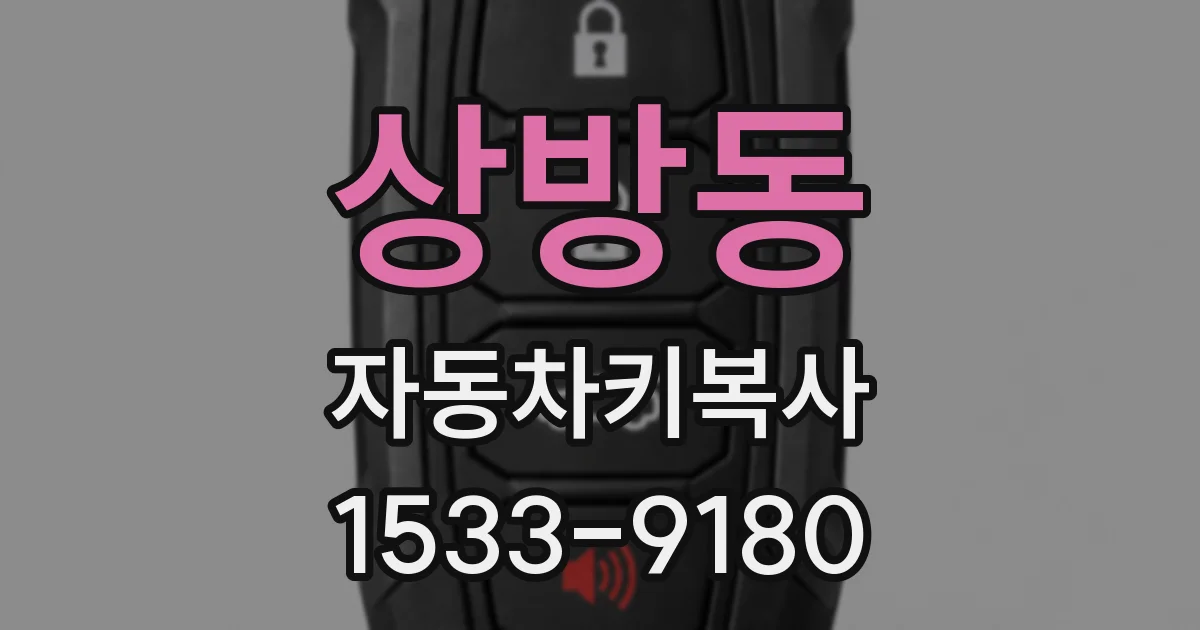 상방동 자동차키복사