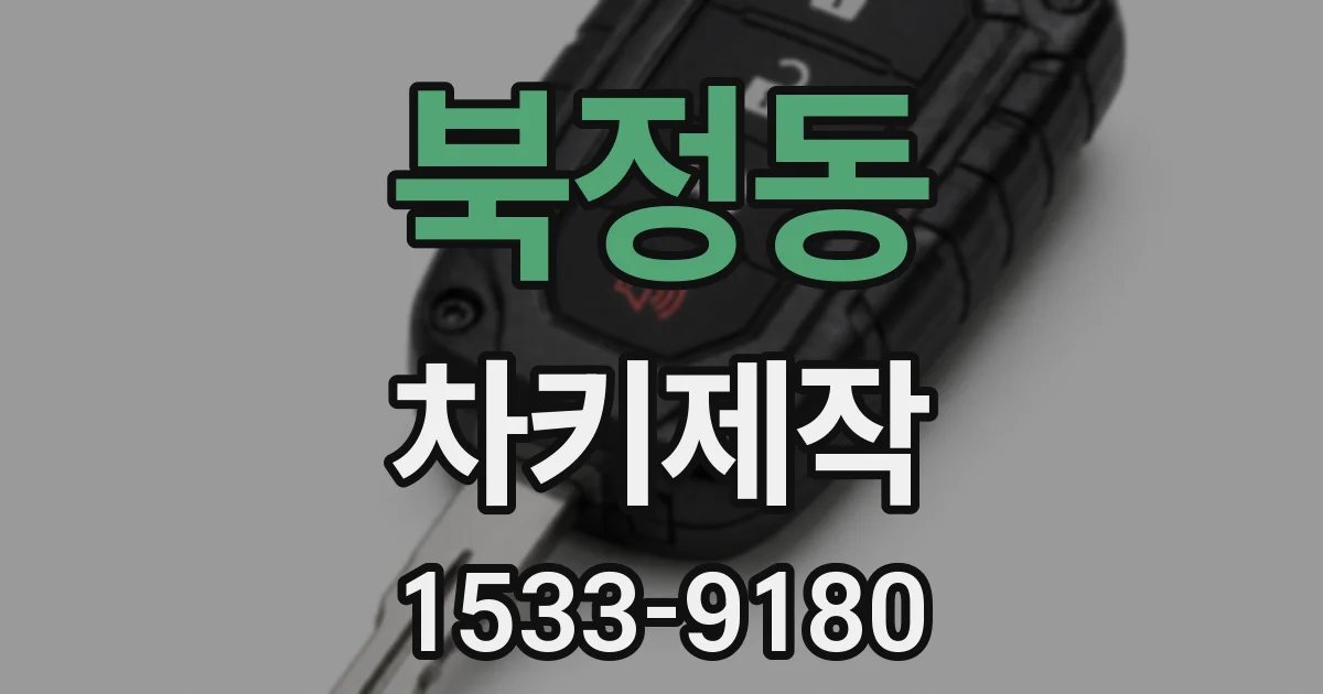 북정동 차키제작