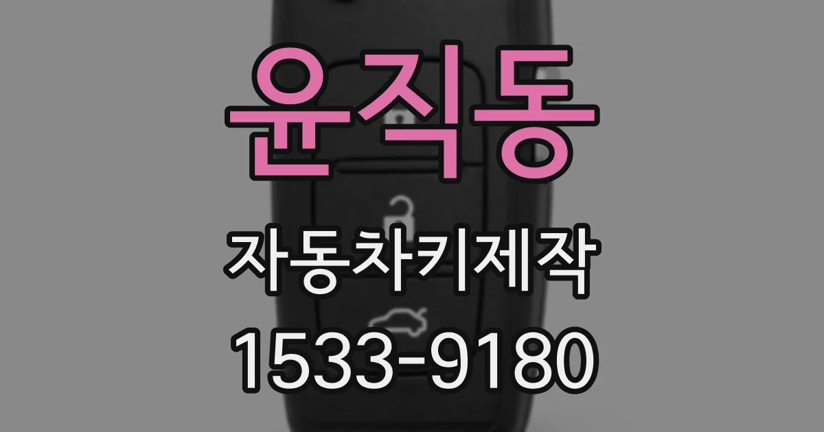 윤직동 자동차키제작