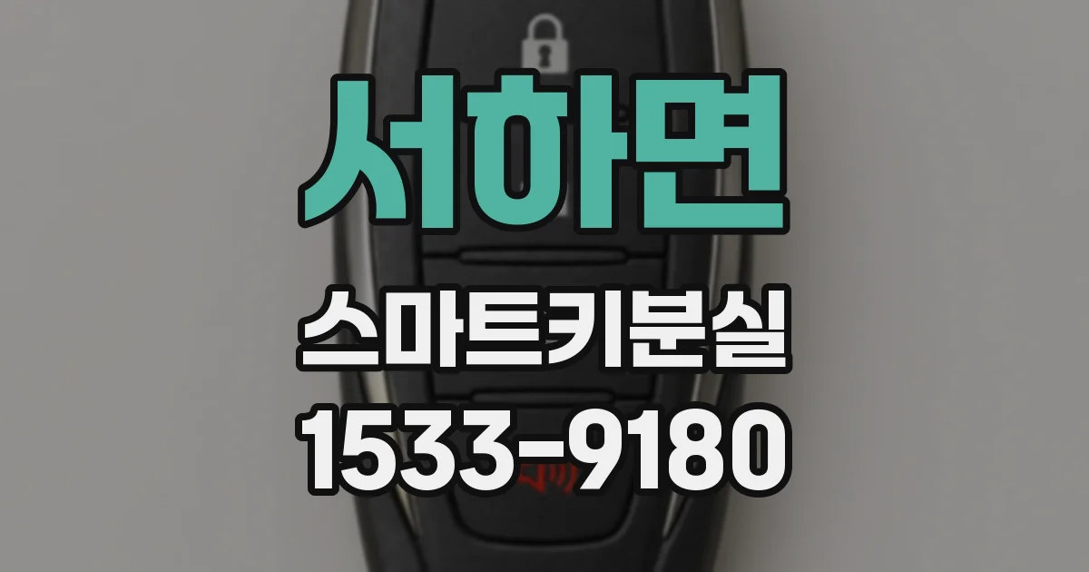 서하면 스마트키분실