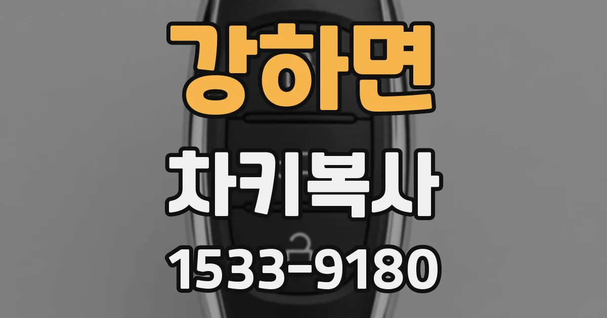 강하면 차키복사