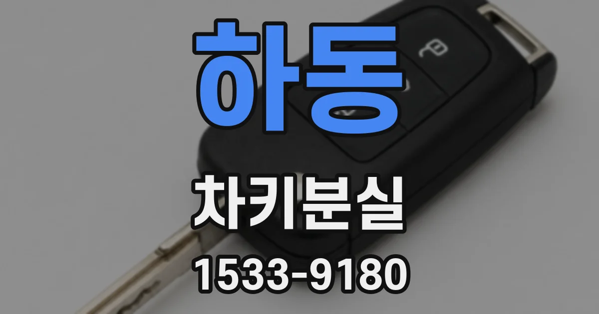하동 차키분실