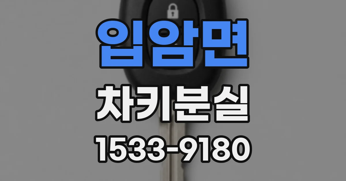 입암면 차키분실