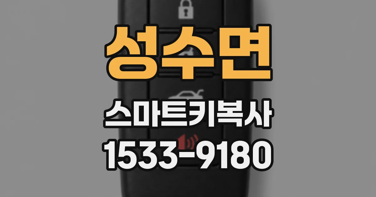 성수면 스마트키복사