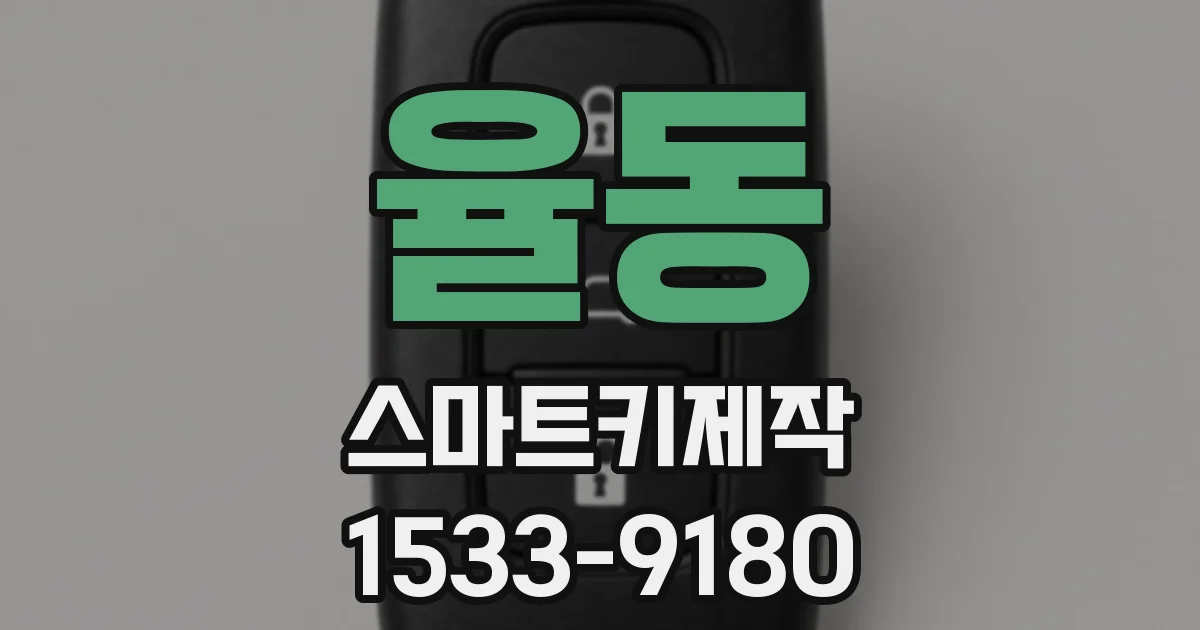 율동 스마트키제작
