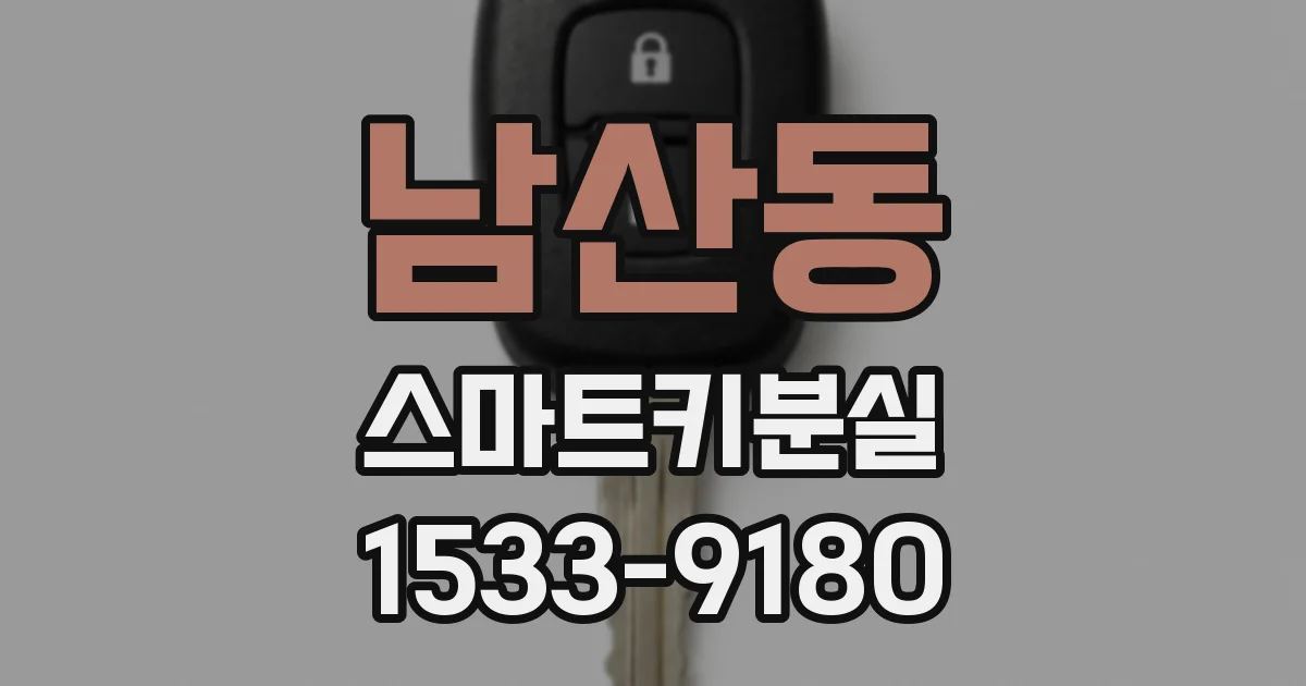 남산동 스마트키분실
