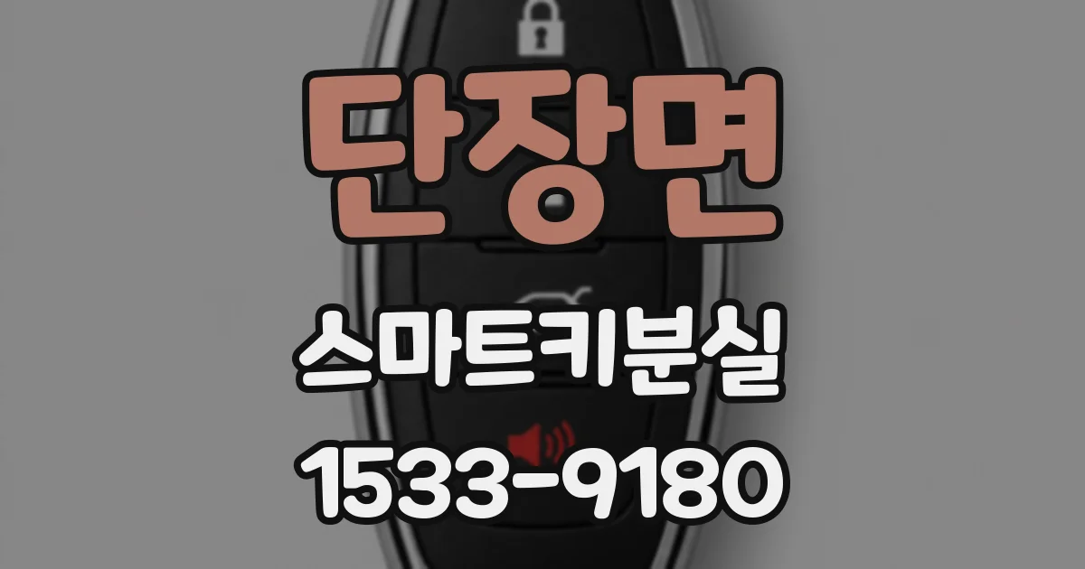 단장면 스마트키분실