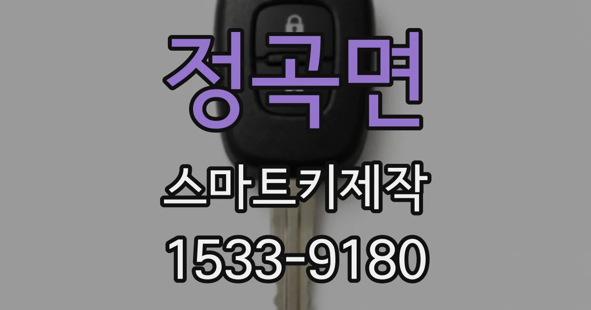 정곡면 스마트키제작