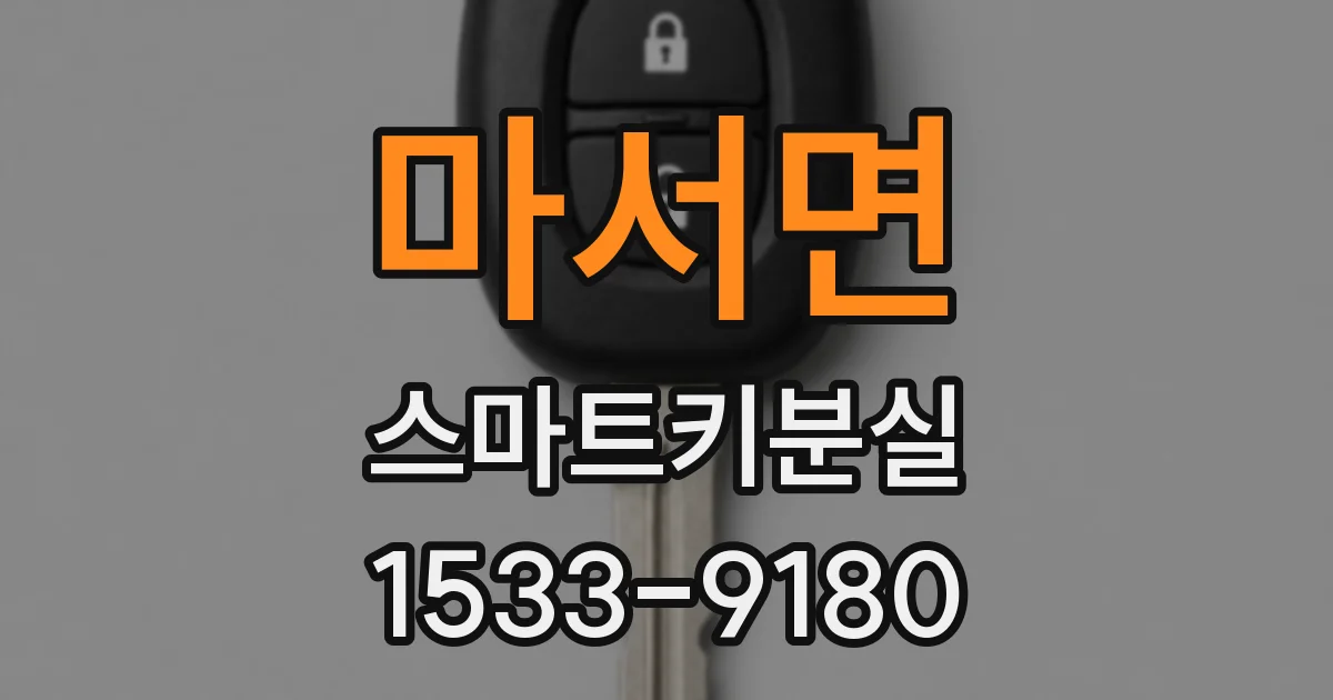 마서면 스마트키분실