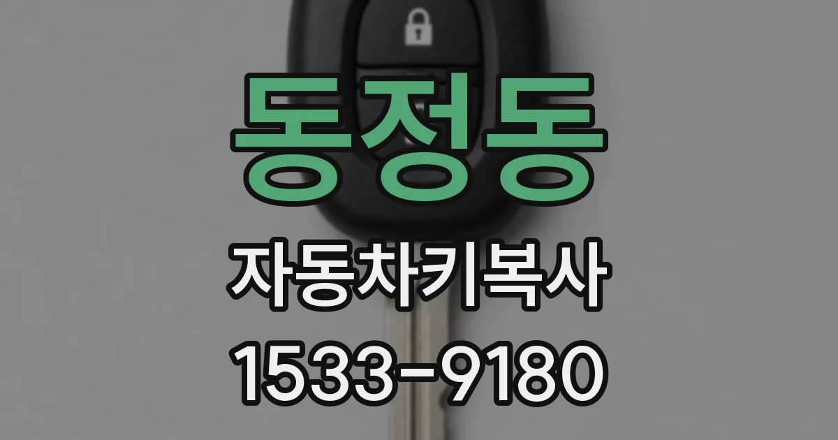 동정동 자동차키복사