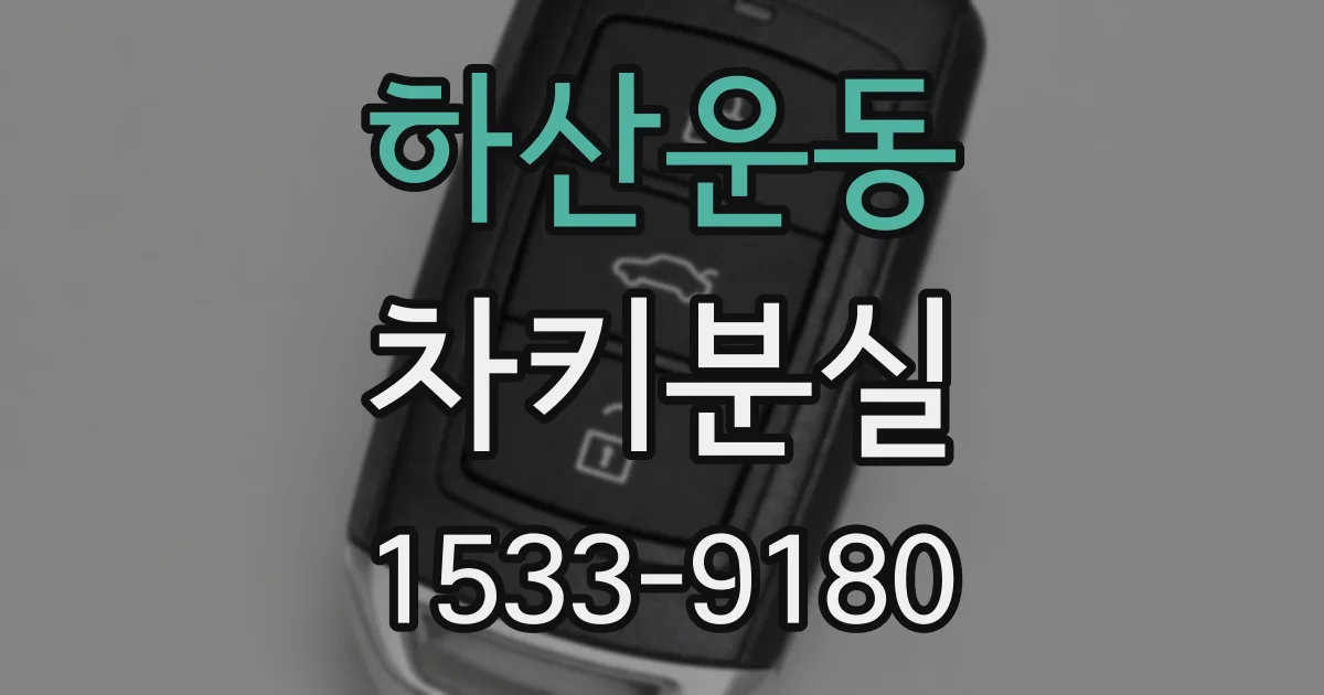 하산운동 차키분실