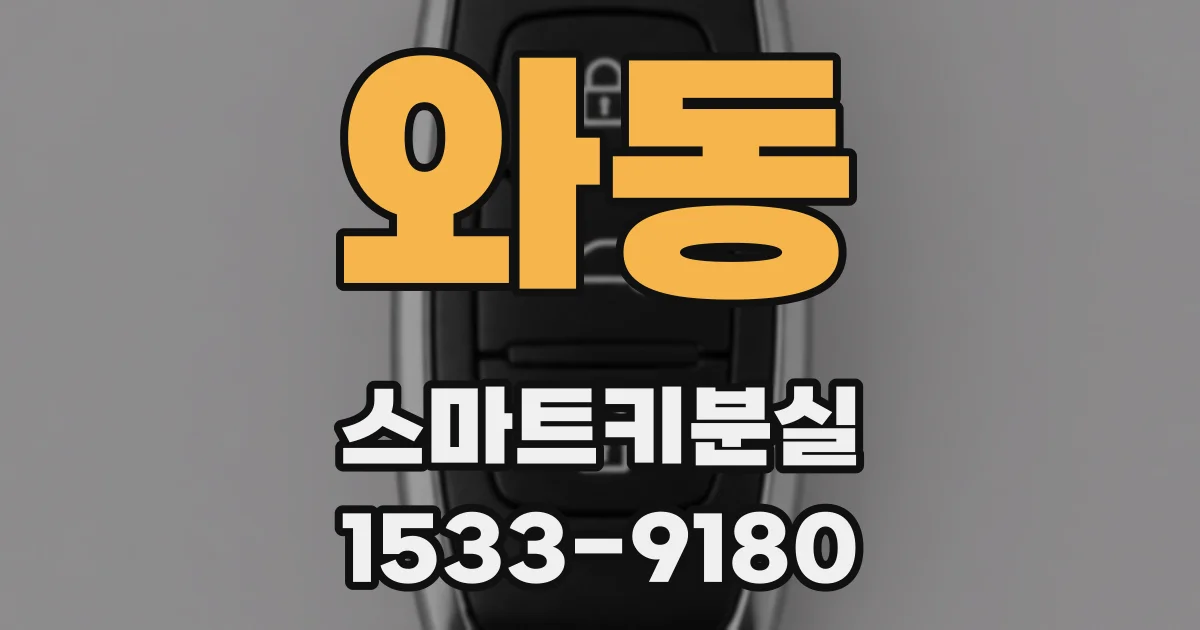 와동 스마트키분실
