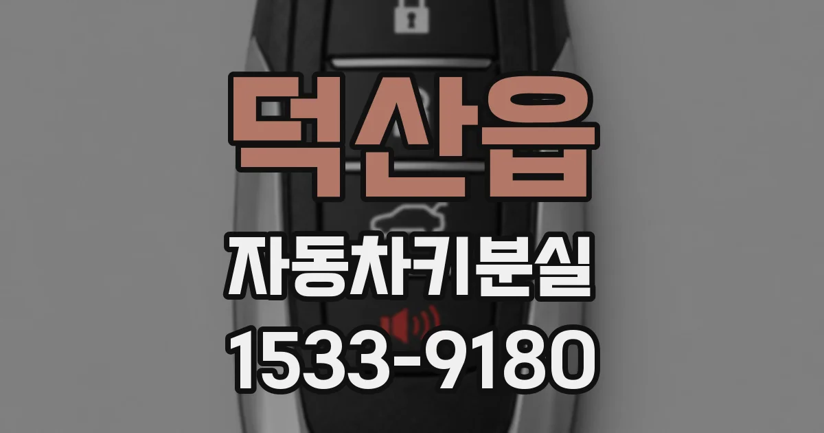 덕산읍 자동차키분실