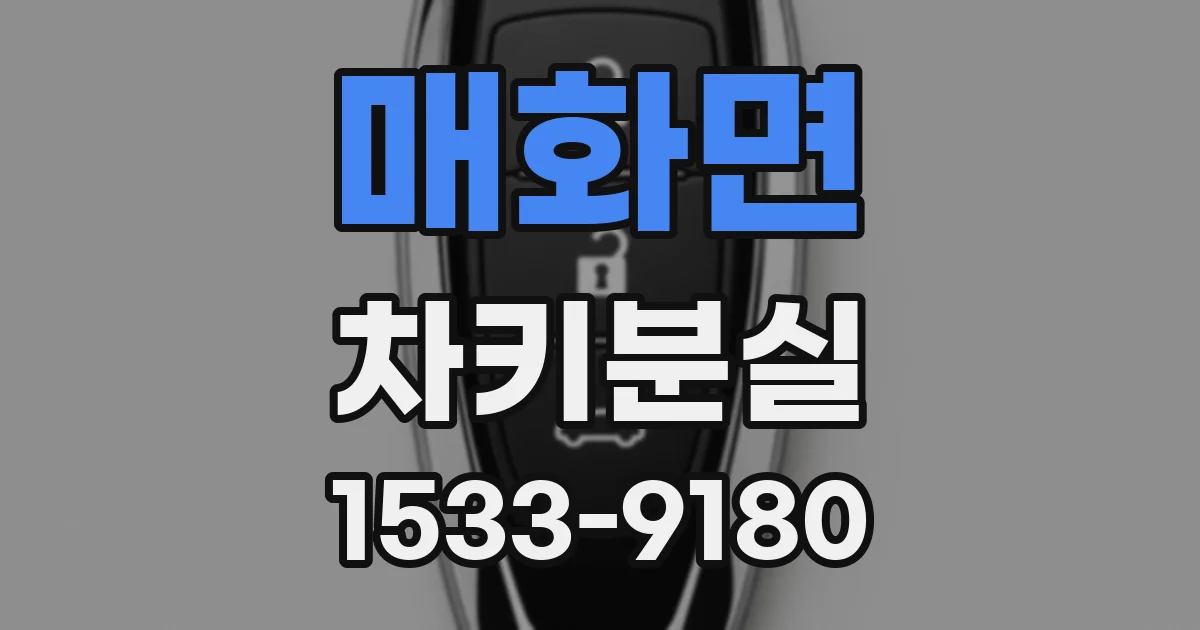 매화면 차키분실