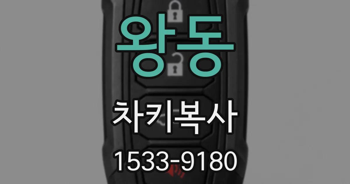 왕동 차키복사
