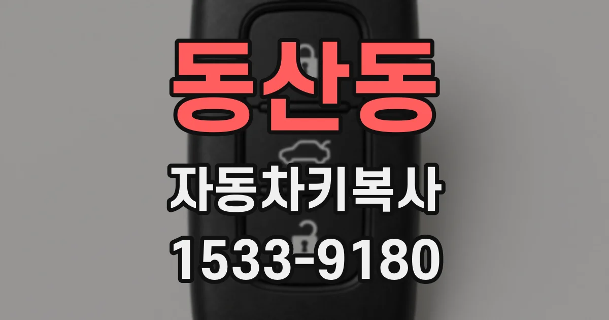 동산동 자동차키복사
