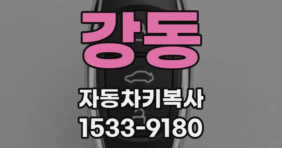 강동 자동차키복사