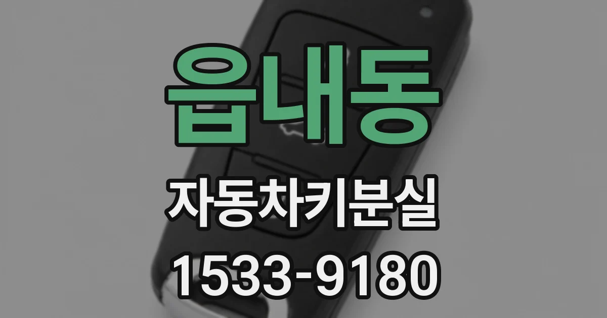 읍내동 자동차키분실