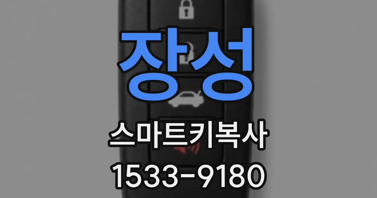 장성 스마트키복사