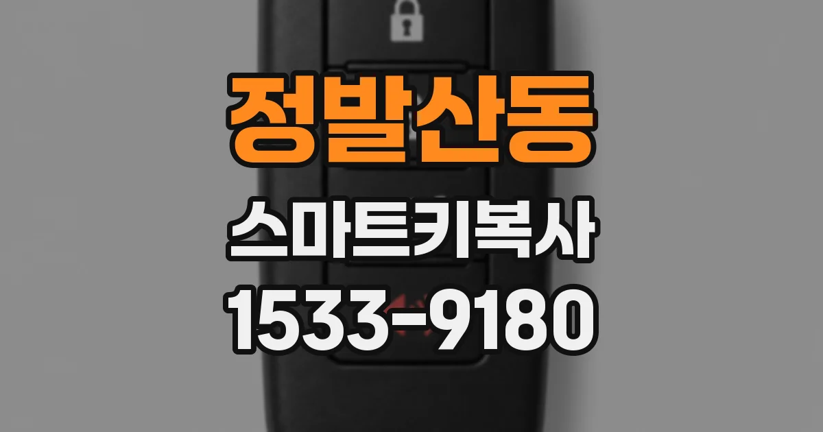 정발산동 스마트키복사