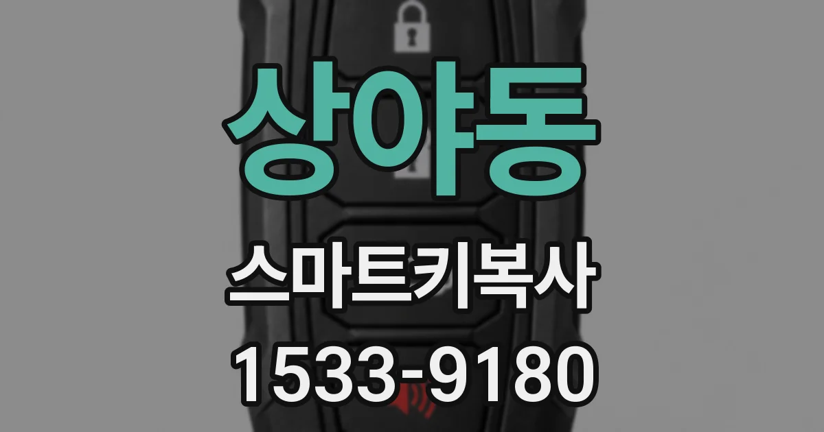 상야동 스마트키복사