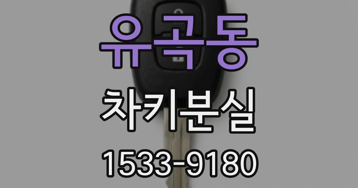 유곡동 차키분실