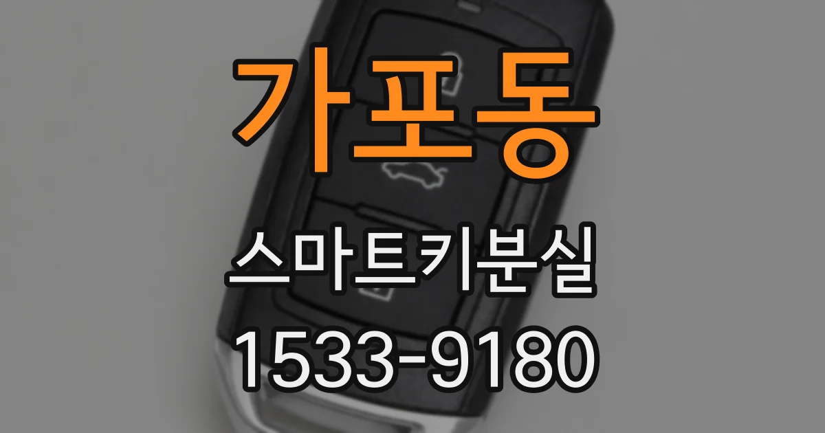 가포동 스마트키분실