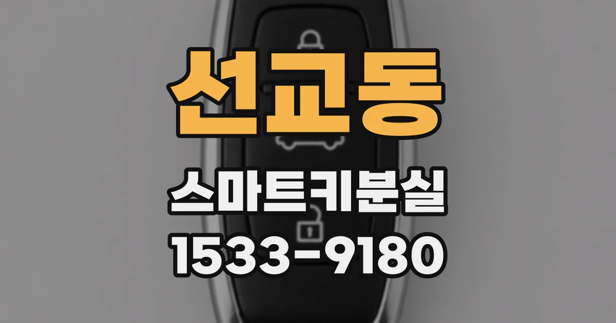 선교동 스마트키분실