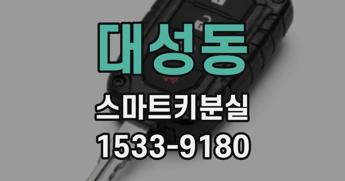 대성동 스마트키분실