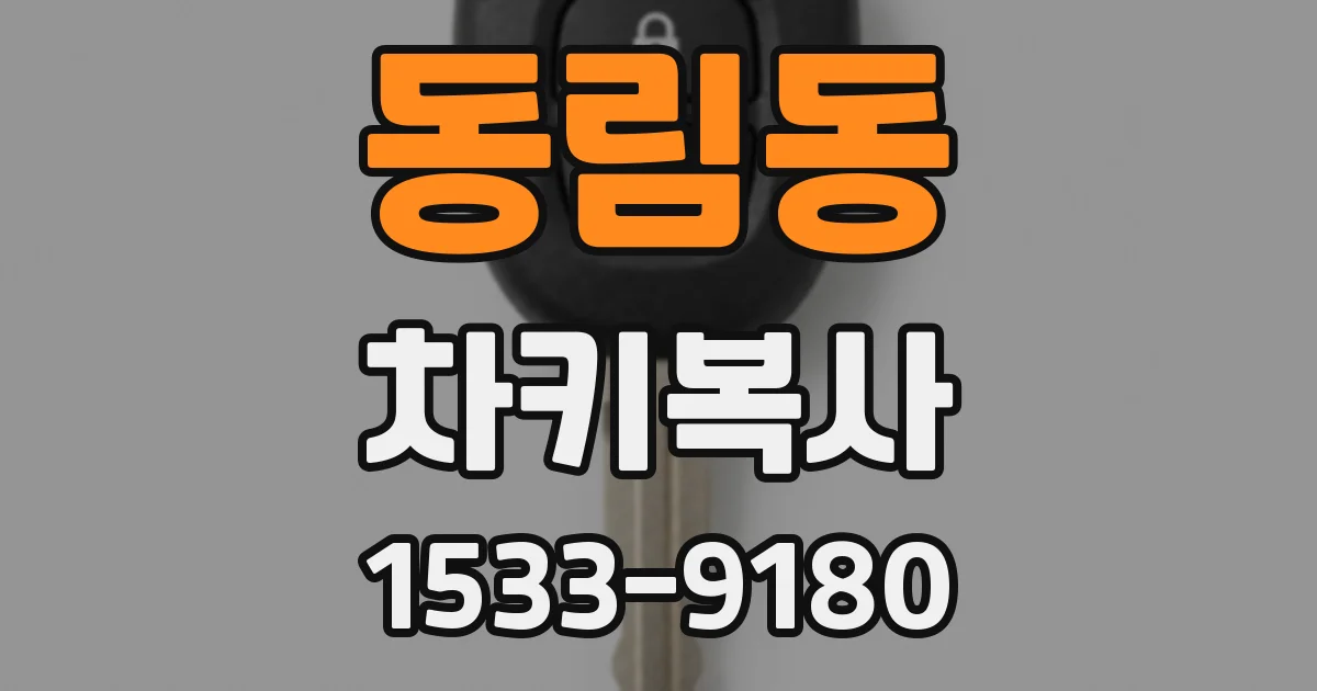 동림동 차키복사