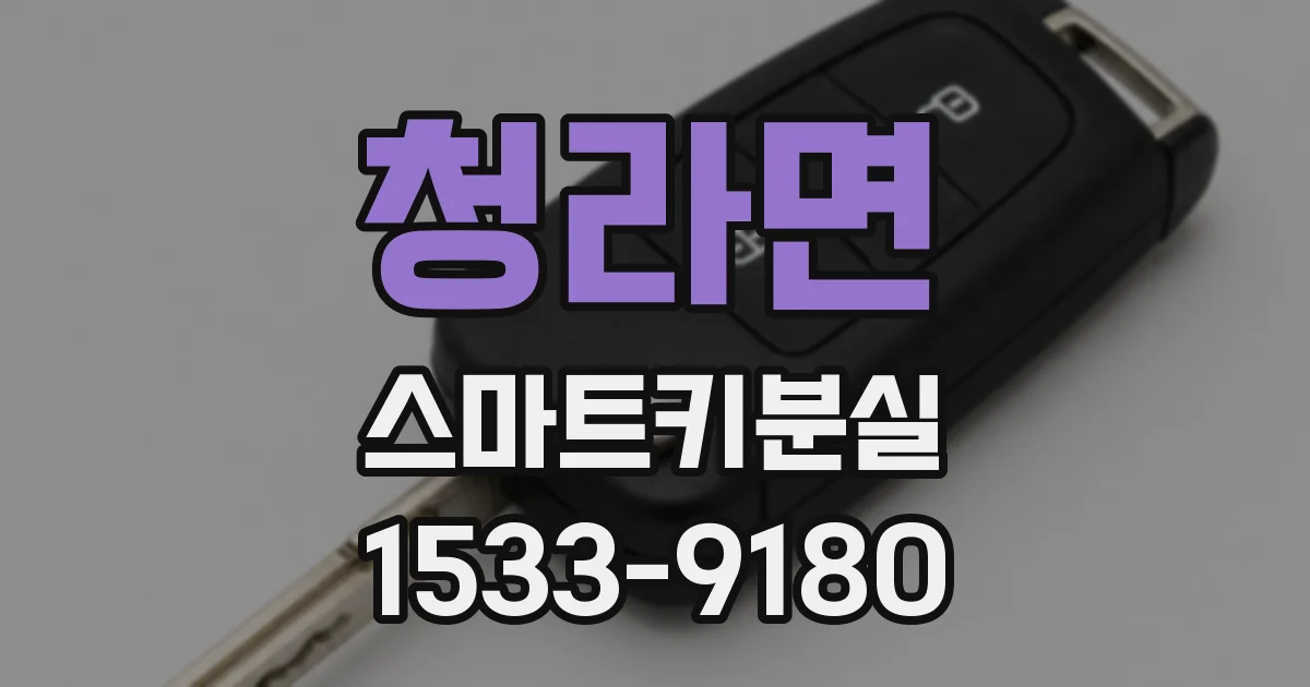 청라면 스마트키분실