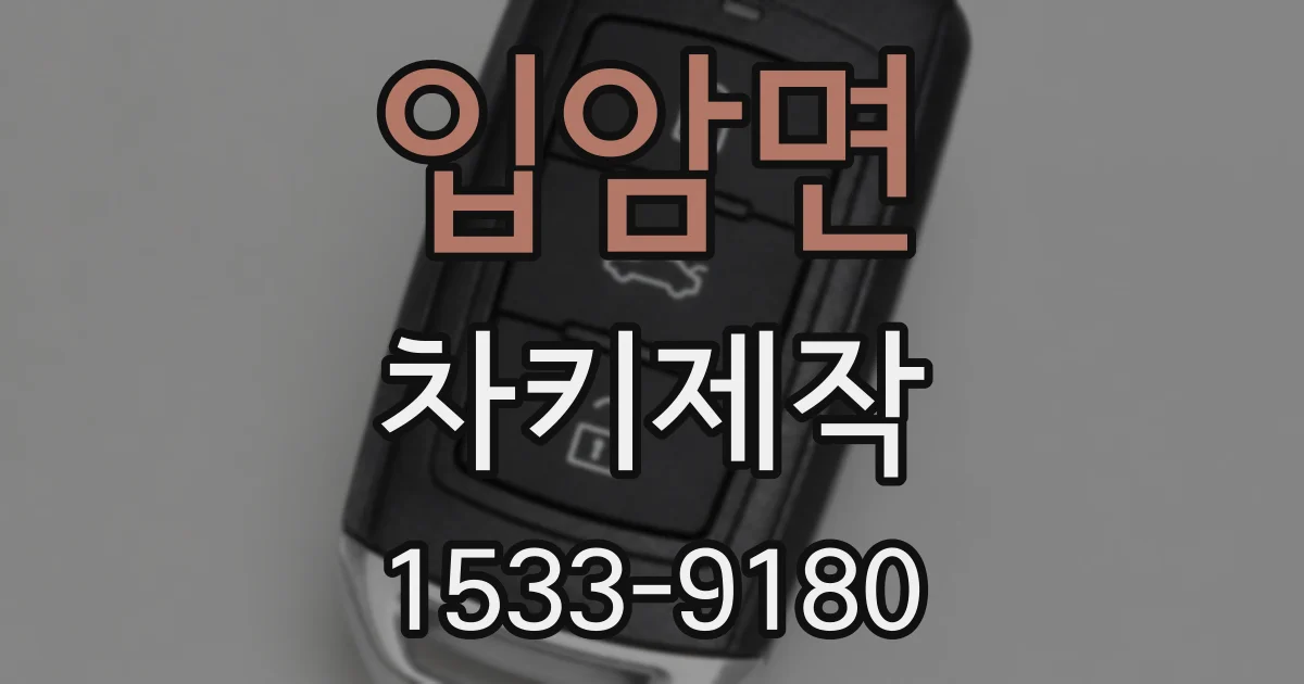 입암면 차키제작