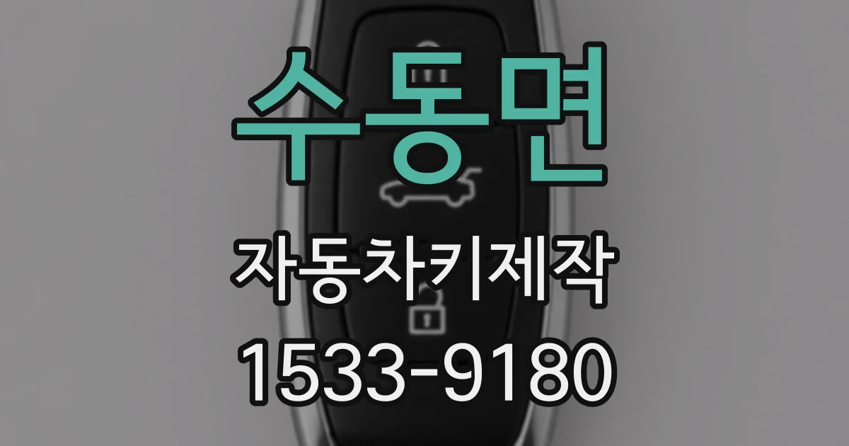수동면 자동차키제작