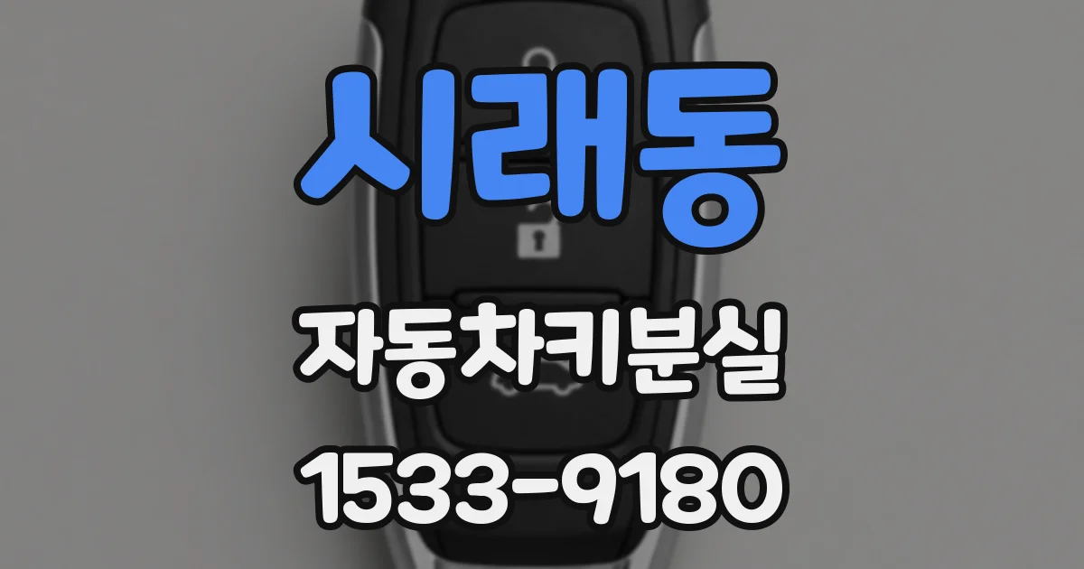 시래동 자동차키분실