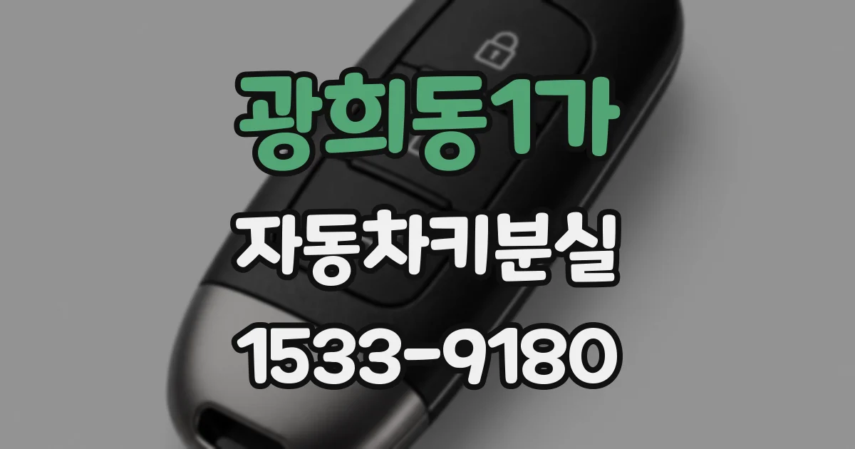 광희동1가 자동차키분실
