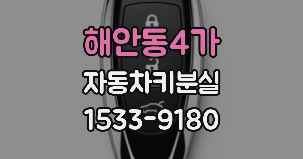 해안동4가 자동차키분실