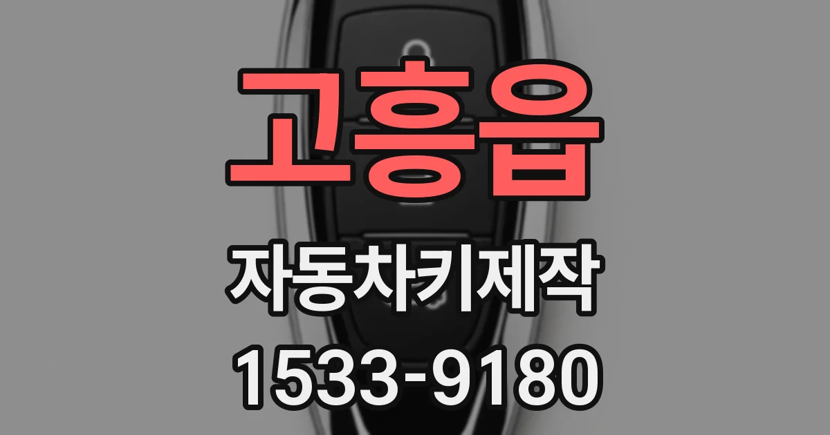고흥읍 자동차키제작