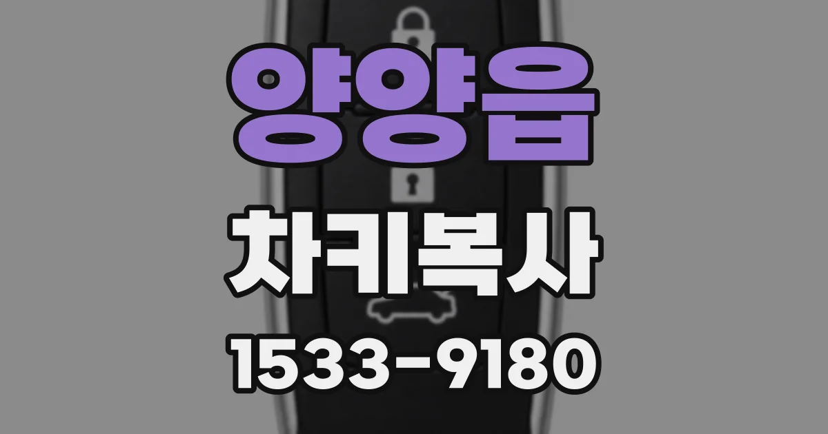 양양읍 차키복사