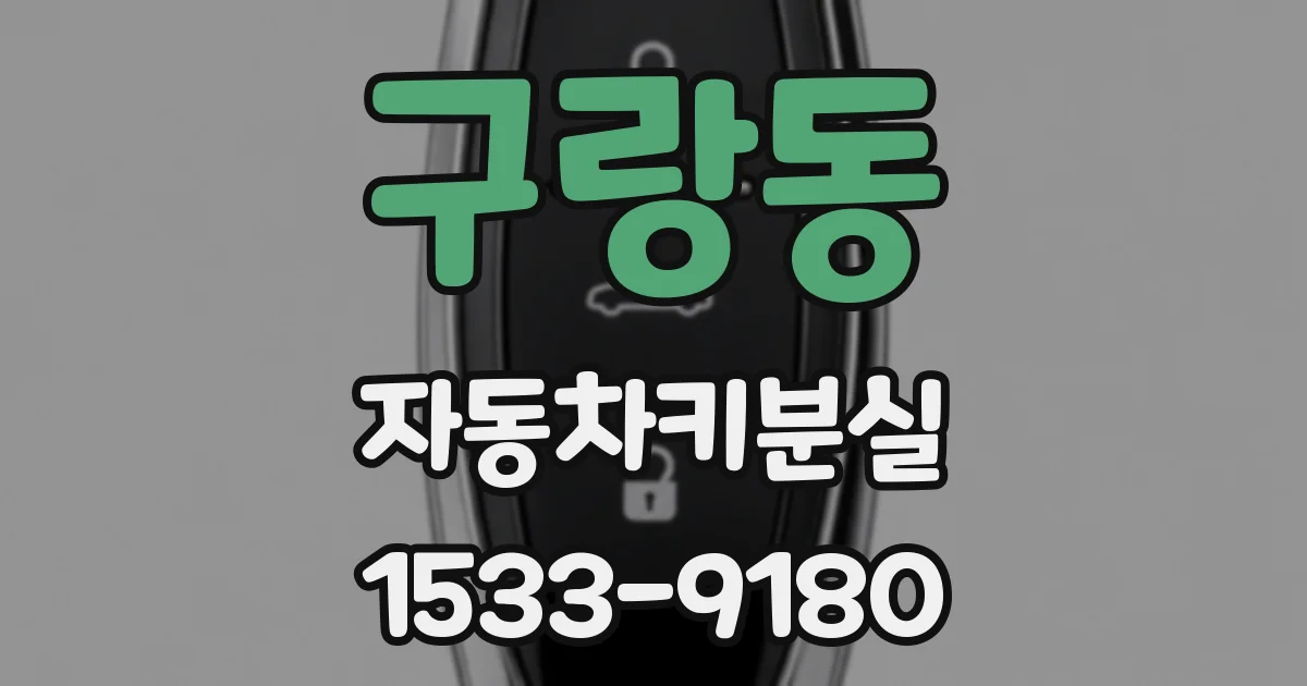 구랑동 자동차키분실