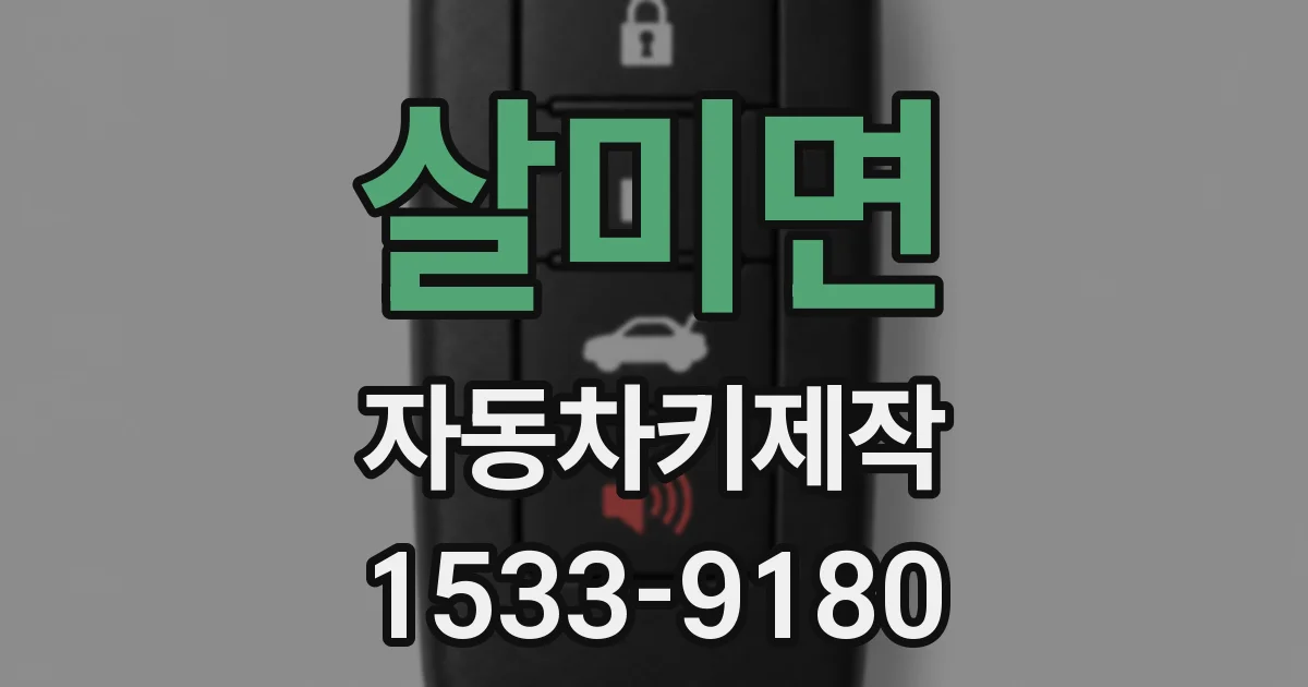 살미면 자동차키제작