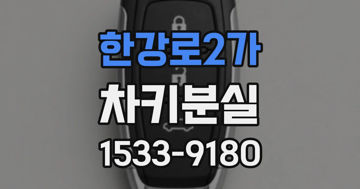 한강로2가 차키분실