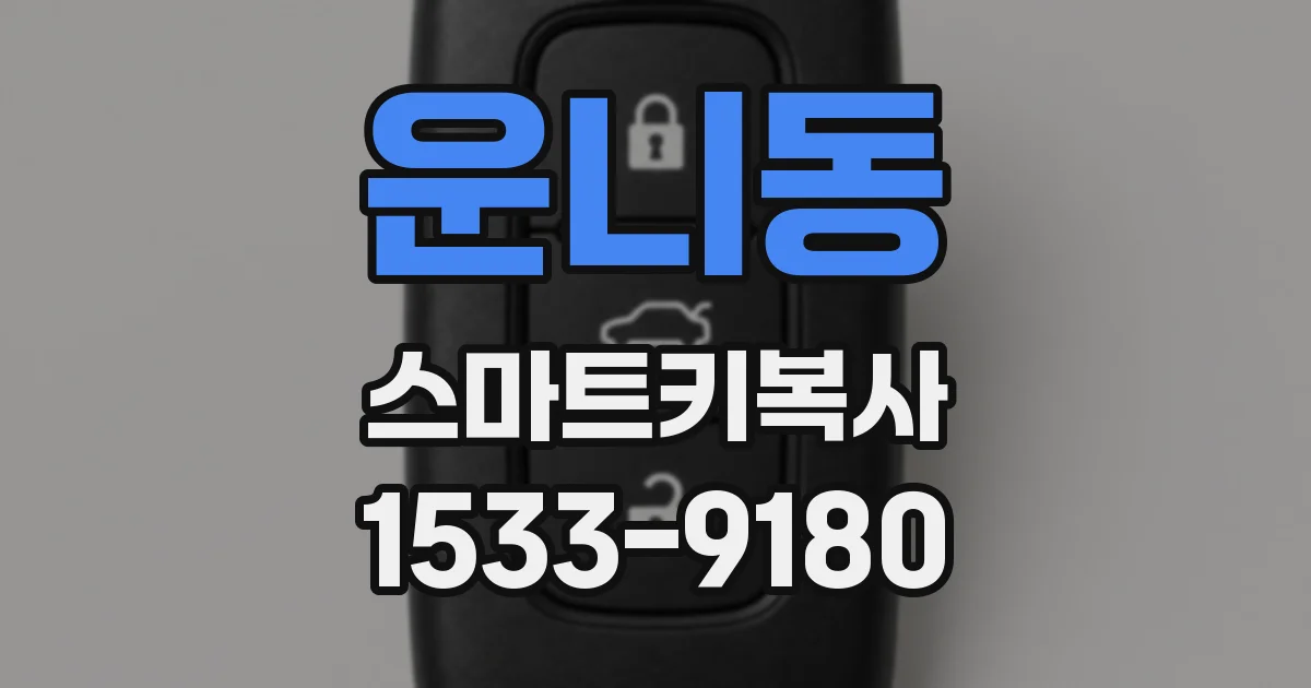 운니동 스마트키복사