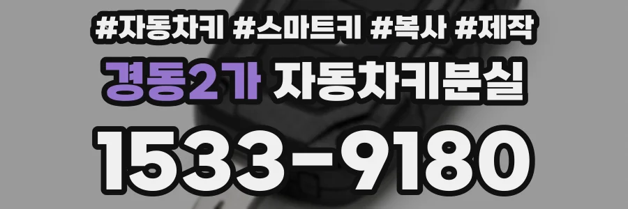 경동2가 자동차키분실