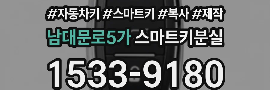 남대문로5가 스마트키분실